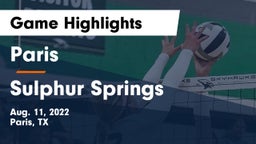Paris  vs Sulphur Springs  Game Highlights - Aug. 11, 2022
