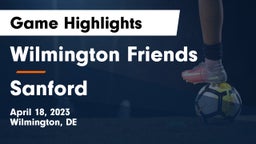 Wilmington Friends  vs Sanford  Game Highlights - April 18, 2023