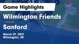 Wilmington Friends  vs Sanford  Game Highlights - March 29, 2022