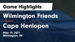 Wilmington Friends  vs Cape Henlopen  Game Highlights - May 19, 2021
