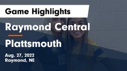 Raymond Central  vs Plattsmouth  Game Highlights - Aug. 27, 2022