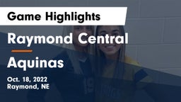 Raymond Central  vs Aquinas  Game Highlights - Oct. 18, 2022