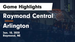 Raymond Central  vs Arlington  Game Highlights - Jan. 10, 2020