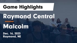 Raymond Central  vs Malcolm  Game Highlights - Dec. 16, 2023