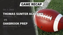 Recap: Thomas Sumter Academy vs. Oakbrook Prep  2016