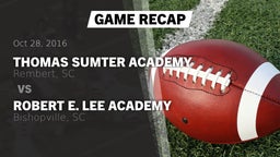 Recap: Thomas Sumter Academy vs. Robert E. Lee Academy 2016