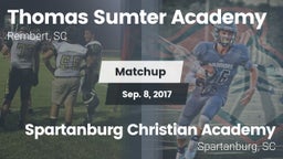 Matchup: Thomas Sumter vs. Spartanburg Christian Academy  2017