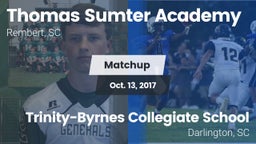 Matchup: Thomas Sumter vs. Trinity-Byrnes Collegiate School 2017