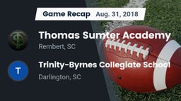 Recap: Thomas Sumter Academy vs. Trinity-Byrnes Collegiate School 2018
