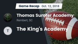 Recap: Thomas Sumter Academy vs. The King's Academy 2018