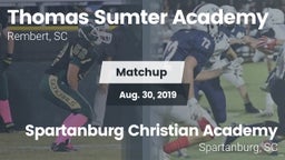 Matchup: Thomas Sumter vs. Spartanburg Christian Academy  2019