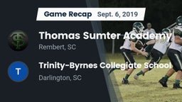 Recap: Thomas Sumter Academy vs. Trinity-Byrnes Collegiate School 2019
