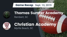 Recap: Thomas Sumter Academy vs. Christian Academy  2019