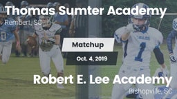 Matchup: Thomas Sumter vs. Robert E. Lee Academy 2019