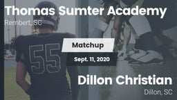 Matchup: Thomas Sumter vs. Dillon Christian  2020