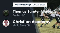 Recap: Thomas Sumter Academy vs. Christian Academy  2020