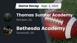 Recap: Thomas Sumter Academy vs. Bethesda Academy 2022