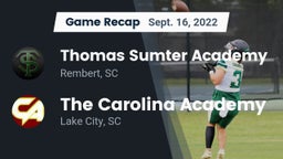Recap: Thomas Sumter Academy vs. The Carolina Academy 2022