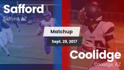 Matchup: Safford  vs. Coolidge  2017