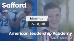 Matchup: Safford  vs. American Leadership Academy 2017