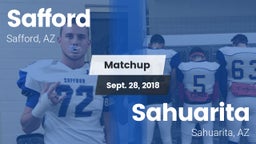 Matchup: Safford  vs. Sahuarita  2018