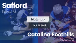 Matchup: Safford  vs. Catalina Foothills  2018