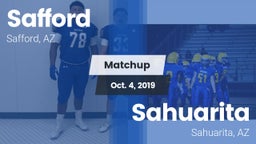 Matchup: Safford  vs. Sahuarita  2019