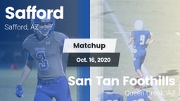 Matchup: Safford  vs. San Tan Foothills  2020