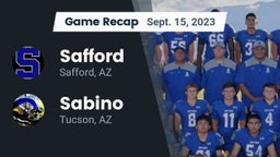 Recap: Safford  vs. Sabino  2023