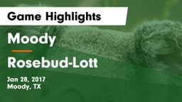 Moody  vs Rosebud-Lott  Game Highlights - Jan 28, 2017