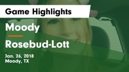 Moody  vs Rosebud-Lott  Game Highlights - Jan. 26, 2018