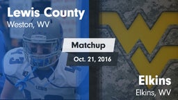Matchup: Lewis County High vs. Elkins  2016