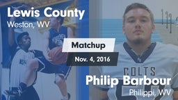 Matchup: Lewis County High vs. Philip Barbour  2016