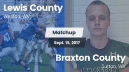 Matchup: Lewis County High vs. Braxton County  2017