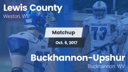 Matchup: Lewis County High vs. Buckhannon-Upshur  2017