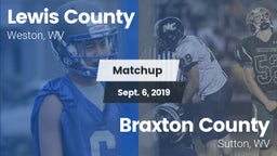 Matchup: Lewis County High vs. Braxton County  2019