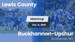 Matchup: Lewis County High vs. Buckhannon-Upshur  2019
