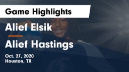Alief Elsik  vs Alief Hastings  Game Highlights - Oct. 27, 2020