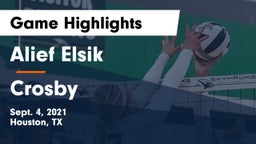 Alief Elsik  vs Crosby Game Highlights - Sept. 4, 2021