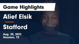 Alief Elsik  vs Stafford Game Highlights - Aug. 20, 2022