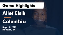 Alief Elsik  vs Columbia Game Highlights - Sept. 1, 2022