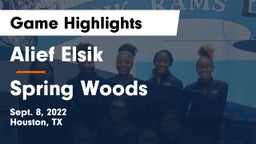 Alief Elsik  vs Spring Woods Game Highlights - Sept. 8, 2022