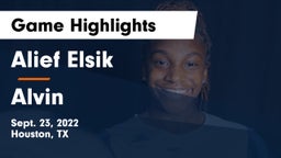 Alief Elsik  vs Alvin  Game Highlights - Sept. 23, 2022