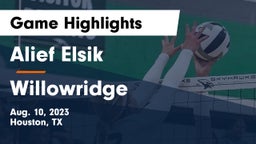 Alief Elsik  vs Willowridge Game Highlights - Aug. 10, 2023