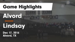 Alvord  vs Lindsay Game Highlights - Dec 17, 2016