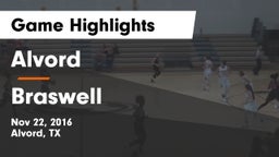 Alvord  vs Braswell  Game Highlights - Nov 22, 2016