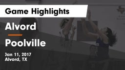 Alvord  vs Poolville  Game Highlights - Jan 11, 2017