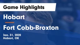 Hobart  vs Fort Cobb-Broxton  Game Highlights - Jan. 31, 2020