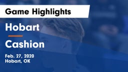 Hobart  vs Cashion  Game Highlights - Feb. 27, 2020
