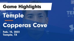 Temple  vs Copperas Cove  Game Highlights - Feb. 15, 2022
